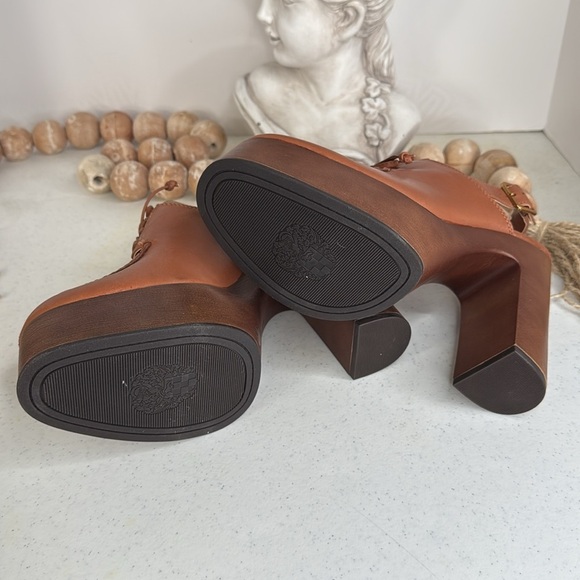 Vince Camuto Inerta Platform Pump Size 8  Warm Caramel - Picture 6 of 10